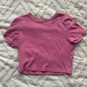 Brandy Melville Pink Crop Top